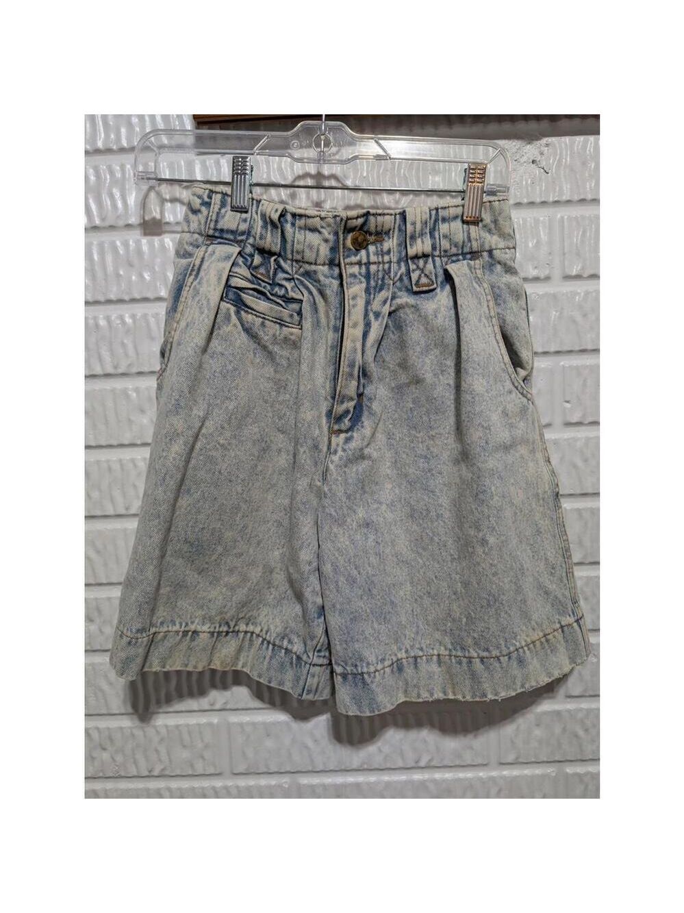 Vintage Women's Mixed Blues Acid Washed Denim Shorts Sz 5/6
